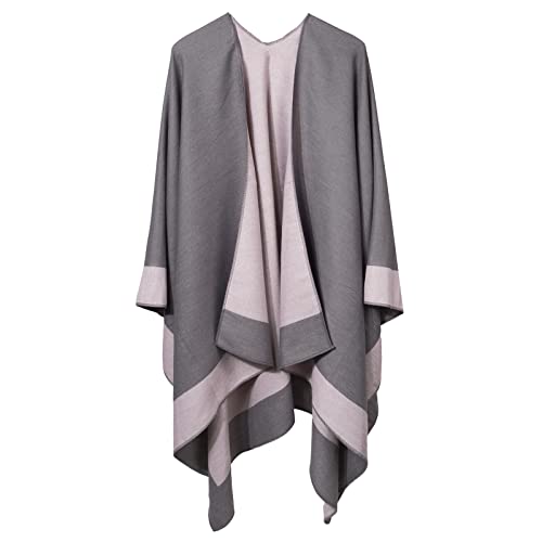 Shawl Wraps for Women, Pashmina Scarf Blanket Cape Winter Warm, Front Open Poncho for Spring Fall