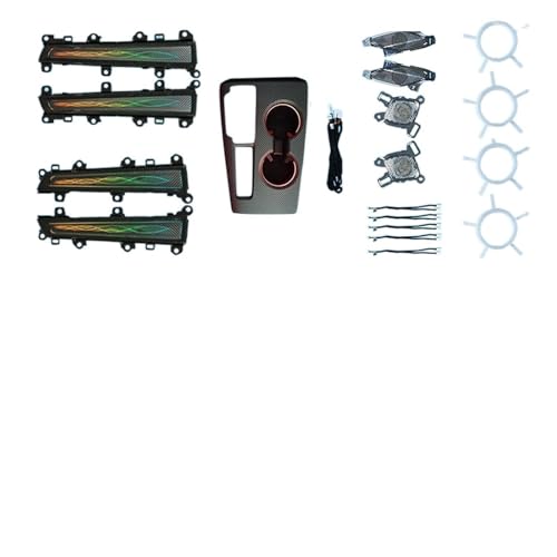 XCZPRKMXY Replacement Inter Door Automotive Led Panel Button Controls Decorative Lights Ambient Ligh Compatible with Compatible with Civic 11TH 2022(Set 1)