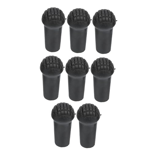 HOODANCOS Non Slip Cane Tips for Hiking and Camping Durable Crutch Foot Covers Protector Pads for Walking Sticks and Trekking Poles Essential Outdoor Gear