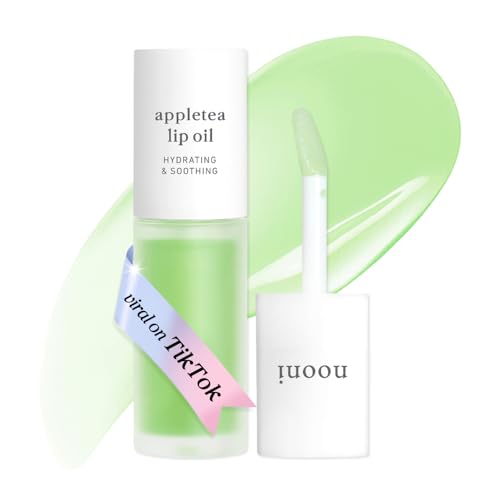 Image of NOONI Korean Lip Oil - Appletea | Long-Lasting, Moisturizing, Plumping, Revitalizing Lip Stain for Dry Lips, Waterproof, No Peel Off, Hydrating, Stocking Stuffers, Tween Girls Trendy Stuff, 0.12 FL Oz