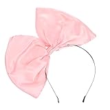 Bandeau confortable : le bandeau à nœud énorme est fabriqué en satin pour vous donner un look époustouflant