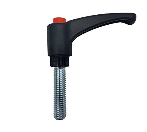 DOJA INDUSTRIAL | Palanca de Sujecion Rosca | Manija con Tuerca M8 x 20 | 1 Unidad | Manija de Sujeccion Ajustable | Manijas de Sujecion Poliamida | Empuñaduras Graduables Maquinaria Carpinteria