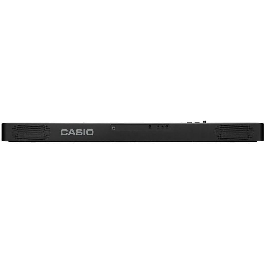 Set Completo per Casio CDP-S110 Black - Piano Digitale 88 Tasti Pesati con Borsa Imbottita a Tracolla con logo MusicalStore2005 Ricamato, Alimentatore e Pedale