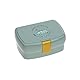 LÄSSIG Kinder Lunchbox Brotdose mit herausnehmbarer Unterteilung, BPA-frei/Adventure Bus, mint
