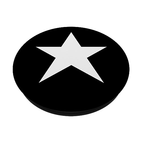 Y2K Aesthetic Star Black And White Mcbling Vintage Retro PopSockets Swappable PopGrip - Image 2