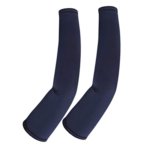 Toddmomy 1 Par Guardabrazos de manga de hielo enfriamiento Guantes delirio ultravioleta Impermeable light summer manga de brazo transpirable cubierta del brazo de las mujeres poliéster Blue