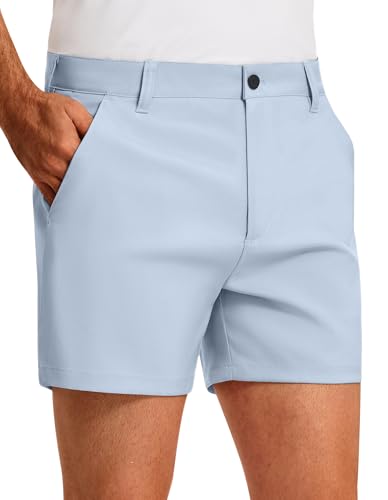 PULI Golf Shorts Men 5 Inch Inseam Relaxed Fit Stretch Dress Lightweight Casual Travel Quick Dry Summer Shorts