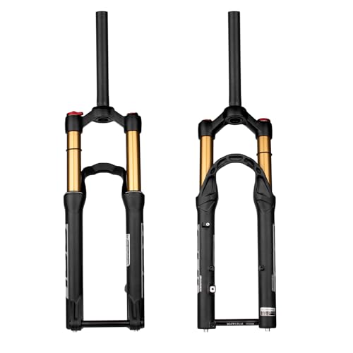 BOLANY 20/24inch Bike Suspension Air Fork 28.6mm(1-1/8inch)*220mm Thread-Less Straight Steerer