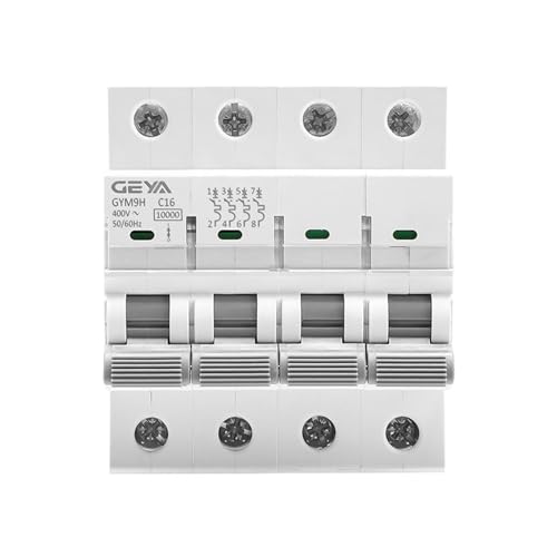 Disjoncteur MCB 4P GYM9H 20A pour sécuriser l'installation rail Din