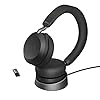 Jabra Evolve2 75 Wireless PC Headset with Charging Dock and 8-Mic Technology – Dual Foam Stereo Headphones with Advanced…