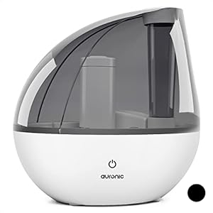 Auronic Ultrasoon Luchtbevochtiger– Humidifier – Luchtbevochtigers – Luchtbevochtiger Babykamer Slaapkamer Kinderkamer – 1,5L – Fluisterstil – Tot 25 Uur – Wit