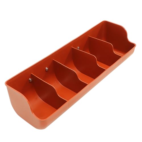 Mangeoire pour porcelets Levemolo à 5 compartiments marron en plastique pour élevage