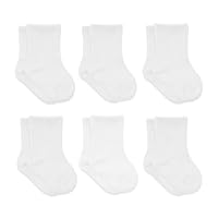 Baby Grip Ankle Socks 6 Pairs | Newborn Infant Toddlers Socks Organic Cotton | Kids Boys Girls Ankle Socks