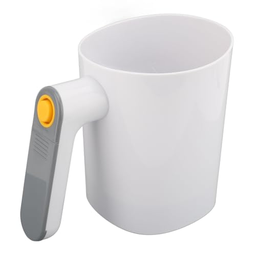 4 Cup Capacity Electric Flour Sieve, 304 Stainless Steel Mesh Shaker Battery Powered One Handed Operation Cup Shape Powder Shaker Strainer Fast Sifting for Baking Needs