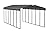 Arrow Carports Galvanized Steel Carport, Full-Size Metal Carport Kit, 12' x 29' x 9', Charcoal
