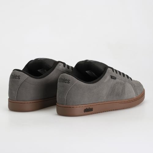 Image of Etnies Kingpin - Classic Skate Heritage Fashion Style with on-Trend Puffy Look, Reinforced Cupsole - Grey /Black /Gum - 6.5