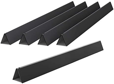 X Home 22.5-Inch Heavier Flavorizer Bars Replacement for Weber Genesis Silver/Gold B & C, Spirit E-310, Spirit 300 Series (Side-Mounted Control) Grill Parts, Porcelain-enameled, 5-Pack