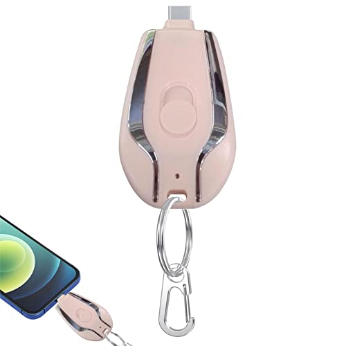 Cobrew Power Pod 1500Mah Small Battery Charger Key Chain Power Bank For Phone, Ultra-Compact Fast Charging Power Bank Battery Pack Type-C #TOP5