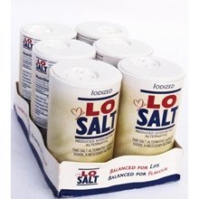 Losalt Reduced Sodium Salt - Case of 6 - 12.35 oz.