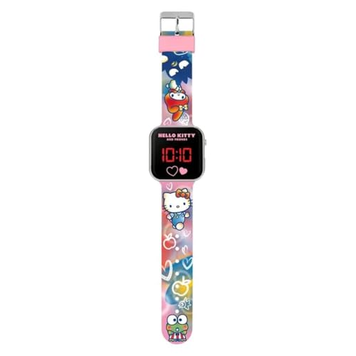 Hello Kitty - Reloj Digital de Cuarzo con Correa de Silicona para...