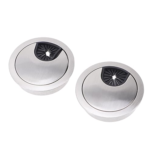 OSALADI 4pcs organizador de cables bajo escritorio de aleación de zinc con tapa para agujero miniatura 4