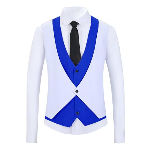 Mens 3 Piece Suit Slim Fit White Blazer Tuxedos for Prom Wedding Party Formal Dinner Jacket Dresswear Set STXZ0622