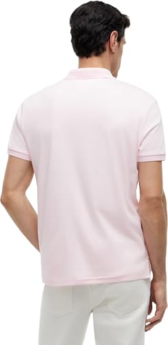 Tommy Hilfiger Herren Poloshirt Kurzarm Liquid Cotton mit Knopfleiste, Rosa (Pink Lily), XS – Ansicht 2