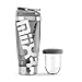 Produktbild PROMiXX MiiXR PRO Protein-Shaker-Flasche | wiederaufladbarer Vortex-Mixer | inkl. integrierter Ergänzunglagerung & USB-Ladekabel mit leicht zu reinigender Becher - 600ml