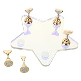 SHINYPASING ネイル練習用マグネット式スタンドセット アクリルベース付き ネイルチップディスプレイ 自宅 サロン用 1Set