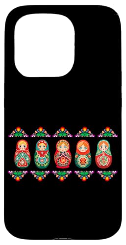 Russian Matryoshka Babushka Flowers Nesting Dolls �X�}�z�P�[�X iPhone 15 Pro �p