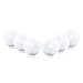 Houseables Sphere Display, Golf Ball Holder Stand, 12 Pack, Clear, Small.63" D x ¼ H, 5/8", Acrylic Balls Case, for Marbles, Eggs, Round Pedestal Rack, Beveled Ring
