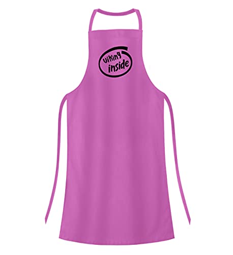 Tablier de barbecue original Viking Inside rose bonbon idée cadeau