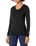 ColdPruf Women's Performance Single Layer Long Sleeve Crew Neck Top, Black, Small