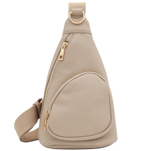 FashionPuzzle Travertine Triangle Sling Bag