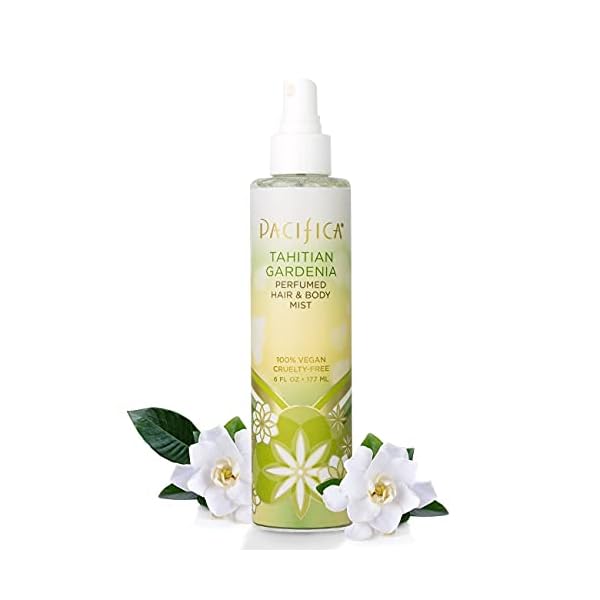 Pacifica-Beauty-Perfumed-Hair-Body-Mist-Tahititan-Gardenia-6-Fl-Oz-1-Count Pacifica Beauty, Tahitian Gardenia Hair Perfume & Body Spray, Citrus Gardenia and Jasmine Notes, Clean Perfume & Fragrance, Vegan & Cruelty Free, Phthalate-Free, Paraben-Free