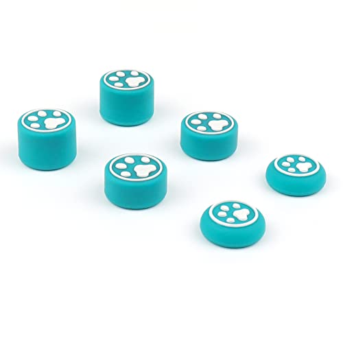 Image of 6 Pcs Cute Thumb Grip Button Cap Compatible with PlayStation 5 (PS5), PlayStation 4 (PS4), Xbox One, Xbox Series X /S, Nintendo Switch Pro Controller Joystick Grips Accessories