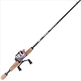 Zebco Delta Spincast Reel and Fishing Rod Combo, 5-Foot 6-Inch 2-Piece Graphite Fishing Pole with Sp