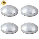 8 Chrome Dome Style Kenworth Peterbilt Truck Rear Hub Cap Wheel Covers Set of 4