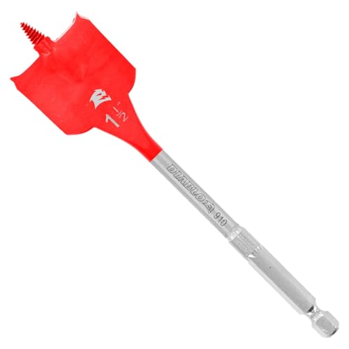 Diablo Spade Bit for Wood - Speed-TIP Design - 1-1/2" Diameter, 6" Length, 1/4" Hex Shank - DSP2170