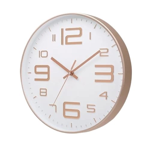 Horloge murale silencieuse blanche pour salon et chambre moderne - 2