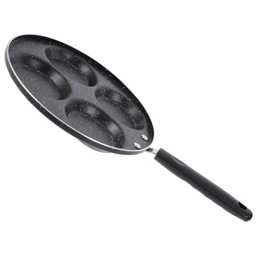 ABOOFAN Four Cup Nonstick Egg Frying Pan Multi Function Cooking Pan for Pancakes Omelets and Breakfast Comfortable Scalding Handle for Use