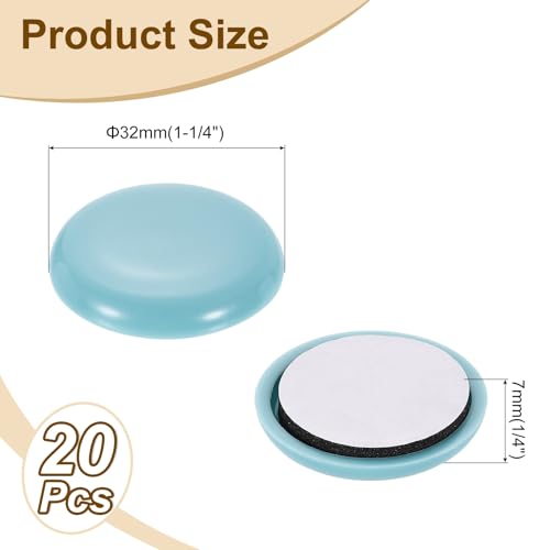 Protectores de suelo para azulejos de vinilo y madera con 20 deslizadores redondos 3