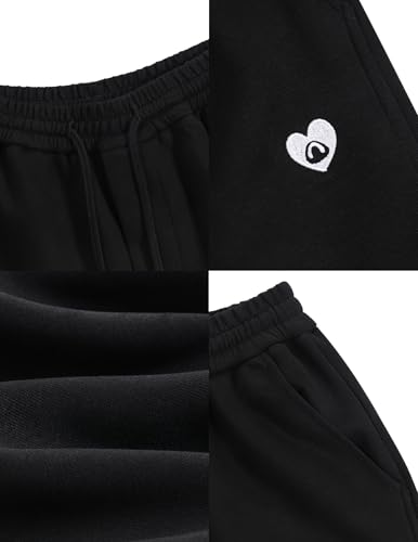 Image of Aelfric Eden Mens Wide Leg Sweatpants Solid Arc Sweat Pants Open Bottom Casual Athletic Lounge Pants with Pockets