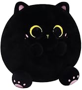 Schwarze Katze Plüsch, Schwarze Katze Suffed Tier, Schwarze Katze Plüsch Kissen, Katze Form Desig...
