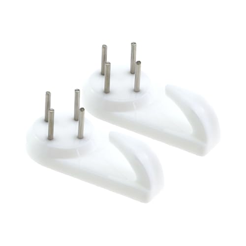 Image of 35PCS Invisible Nails Hooks Wall Hanging Cross Stitch Oil Painting Picture Frame Clock Keys Umbrella Hangers White Plastic Metal Nails for Hanging Bag and Artwork and Keychain