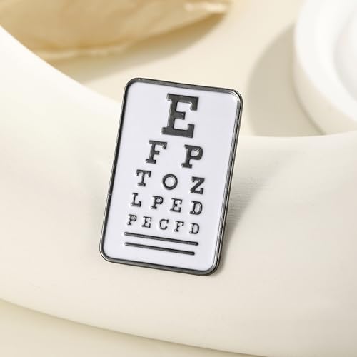 Image of Medical Optometrists Enamel Brooch Ophthalmology Vision Test Optometry Pin Jewelry for Doctor Nurse Backpack Lapel Badge