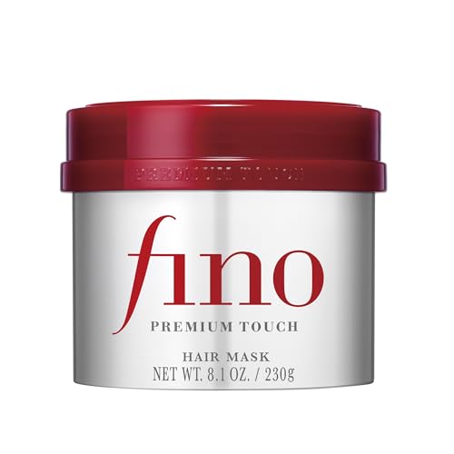 Fino Premium Touch Hair Mask Deep Repair Japanese Hair Treatment with 8 Serum Ingredients for Dry & Damaged Hair Silky-Smooth & Hydrated Finish 8.1 oz