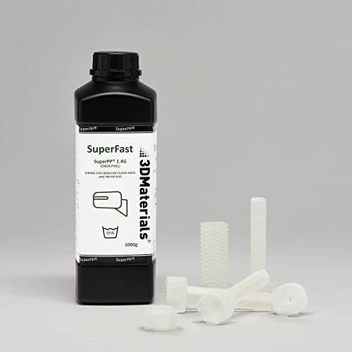 SuperPP es la resina transparente más rápida y resistente, 1.3 segundos (Mono 50um) fabricada en Corea por 3DMaterials Cover