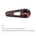 MECCANIXITY Aluminum Alloy 25T Steering Servo Double Hole Arm Horn Red for DIY RC Car/Boat/Airplane Boat Accessories 4 Pcs