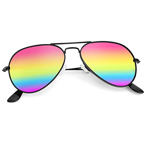 KALIYADI Polarized Aviator Sunglasses for Men Women Metal Sun glasses